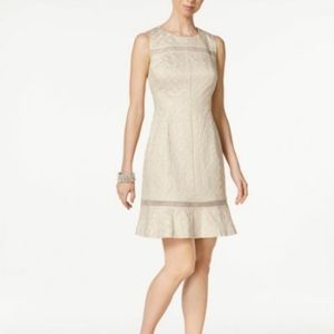 Vince Camuto Jacquard Fit & Flare Dress